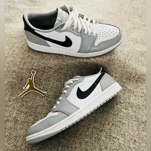 AIR JORDAN 1 LOW OG - Men’s Size: 11 – Color: White/Black-Wolf Grey
